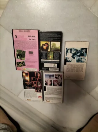 Lote 5 Cintas VHS Películas Clásicas