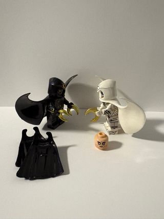 Lotto Minifigure Moon Knight Nero Bianco