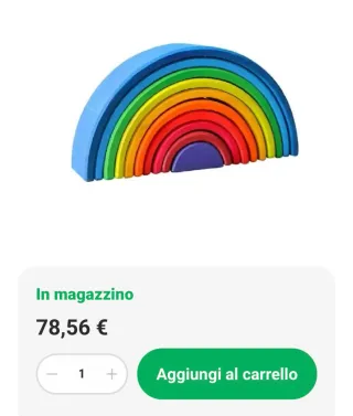 Arcobaleno Grimm's in legno steineriano