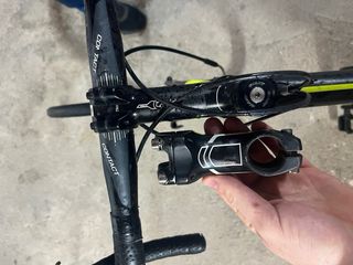 Bicicleta Giant Propel Negra y Amarilla