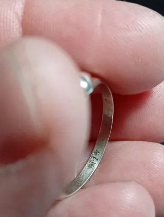 Anillo Plata Ley Piedra onix verde