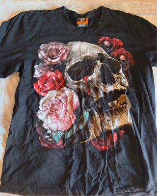 Camiseta Harley-Davidson Calavera Flores