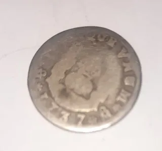 1/2 Real Columnario México 173 Felipe V Plata 917