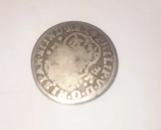1/2 Real Columnario México 173 Felipe V Plata 917