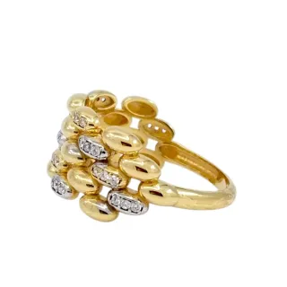 Anillo Oro Bicolor 18kt Temptation Jewellery
