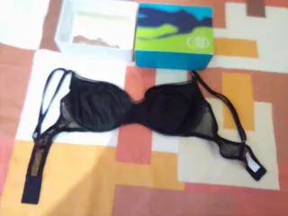 Sujetador Negro y plata