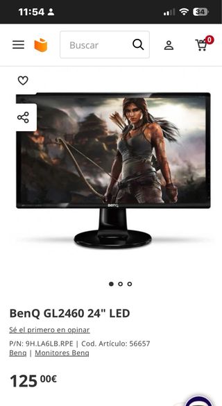 2 Monitores Gaming BenQ GL2460+ Soporte