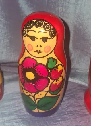 Set di bambole russe, matrioske, artigianato