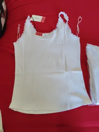 Camiseta tirantes LEFTIES mujer XXL encaje