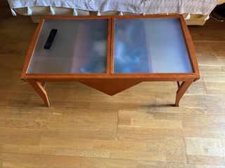 Mesa de centro madera y cristal