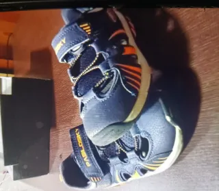 Sandalias Pablosky niño negro/naranja. 31 de numer
