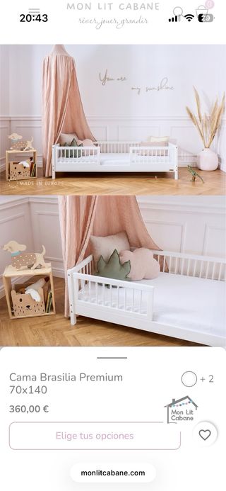 Cama Montessori Brasilia Premium 70x140