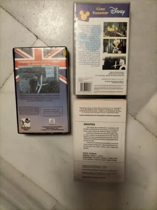 Lote 3 Cintas VHS Disney, Terror y Más