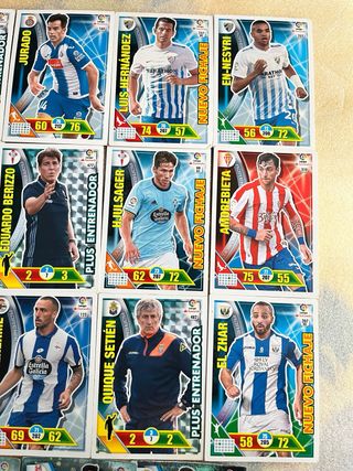 Lote cromos fútbol varios jugadores