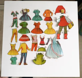 RECORTABLES ANTIGUOS TRAJECITOS