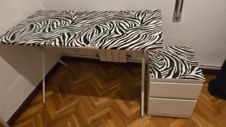 Tavolo da scrivania e cassettiera Ikea