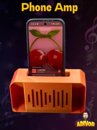 Amplificador de Teléfono Altavoz Pasivo Naranja