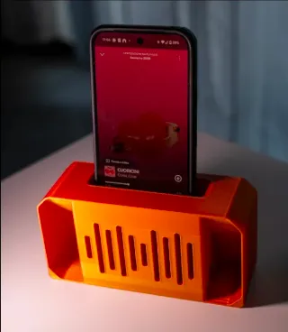 Amplificador de Teléfono Altavoz Pasivo Naranja