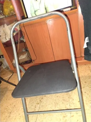 Silla plegable metal y tela