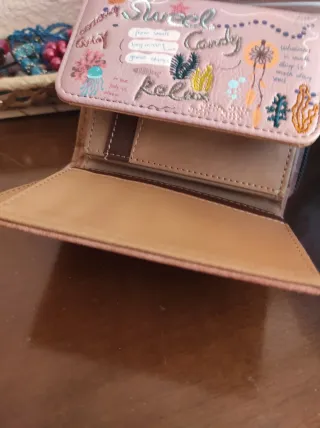 Monedero rosa Anneke con diseño Sweet Candy