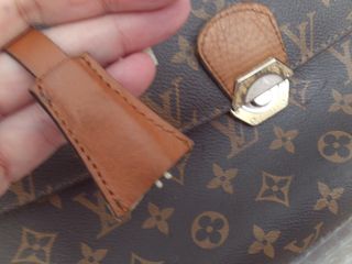 bolso maletin louis vuitton de piel vintage , desc
