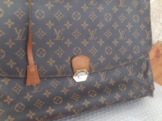 bolso maletin louis vuitton de piel vintage , desc