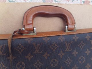 bolso maletin louis vuitton de piel vintage , desc