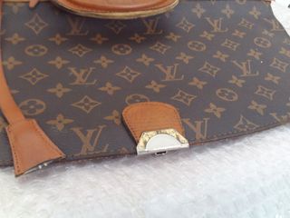 bolso maletin louis vuitton de piel vintage , desc