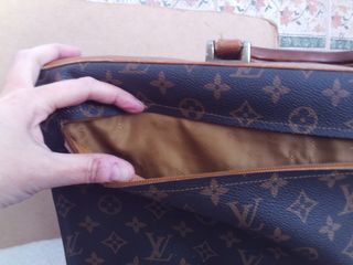 bolso maletin louis vuitton de piel vintage , desc