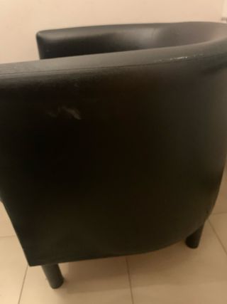 Butaca negra Ikea