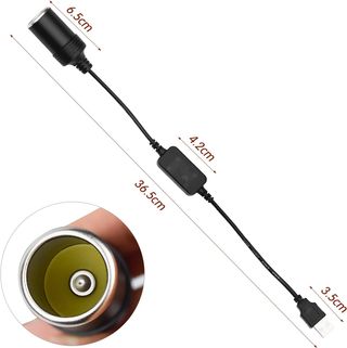 5V USB A Macho a 12V Encendedor de Cigarrillos de Coche