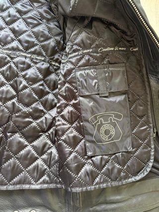 Cazadora Piel Moto DXR Talla XXL