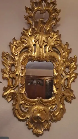 Espejo Cornucopia Pan de Oro 90x55cm