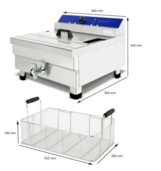 Freidora Profesional Acero Inoxidable 28L