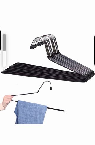 Perchas de metal plateadas (pack)