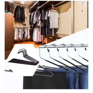 Perchas de metal plateadas (pack)