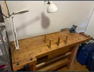 Banco de trabajo carpintero madera