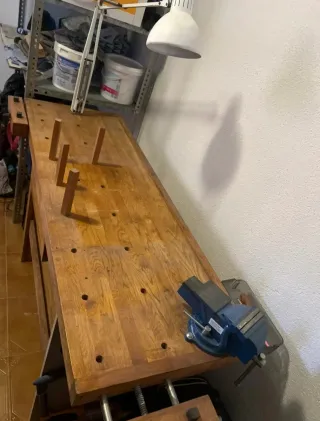 Banco de trabajo carpintero madera