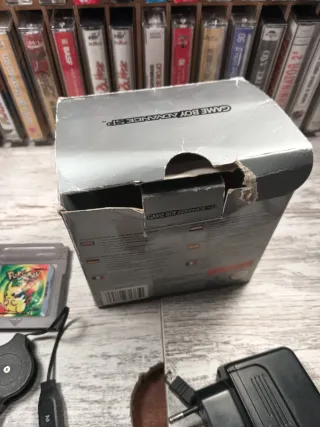 Nintendo Game Boy Advance SP Plata - con dos juego