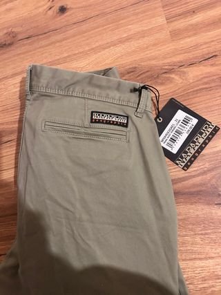 Pantalón Napapijri Verde Oliva Nuevo Talla 31