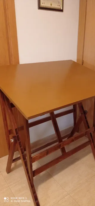 Mesa de dibujo vintage madera 101x71cm