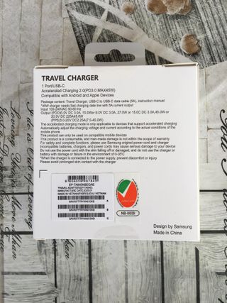 Caricabatterie Samsung 45W PD con Cavo USB-C