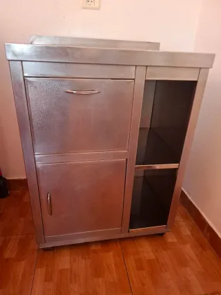 Mueble cafetero acero inoxidable