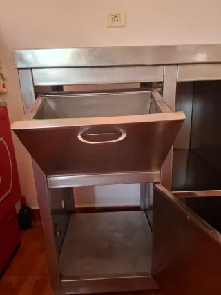 Mueble cafetero acero inoxidable