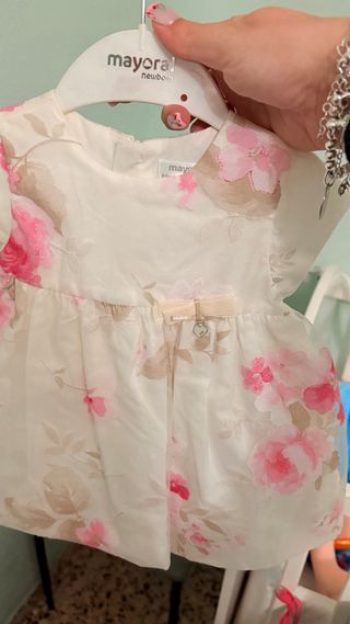 Vestido Mayoral Bebé Estampado Cerezas