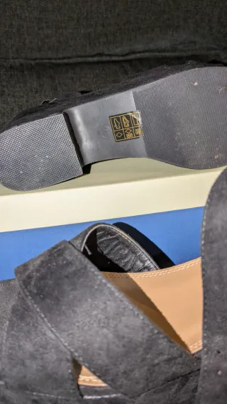 Sandalias Plataforma MaryPaz Negras T41 Nuevas