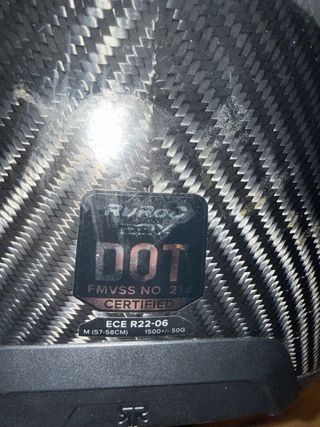 Casco Ruroc Negro Carbono talla M perfecto estado