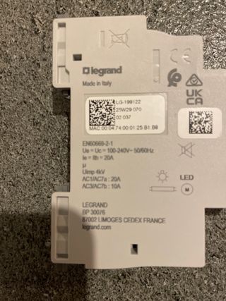 Contattore Modulare Legrand LG-199122