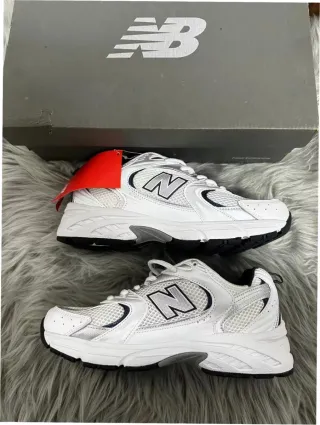 New Balance 530 Blanco Plata Azul Talla 39.5