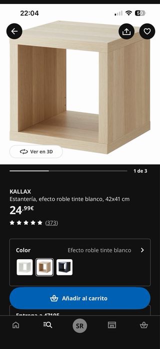 Estantería Kallax IKEA Negra y Madera